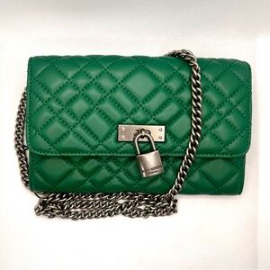 KURT GEIGER KENSINGTON WALLET ON CHAIN emerald Green ✨NWOT ✨